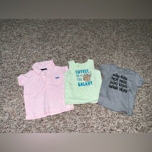 Boys Kids' Shirt Set, Lot of 3, 6 months‎
